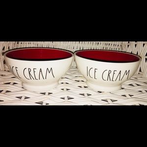 Rae Dunn Ice Cream bowls set of two
